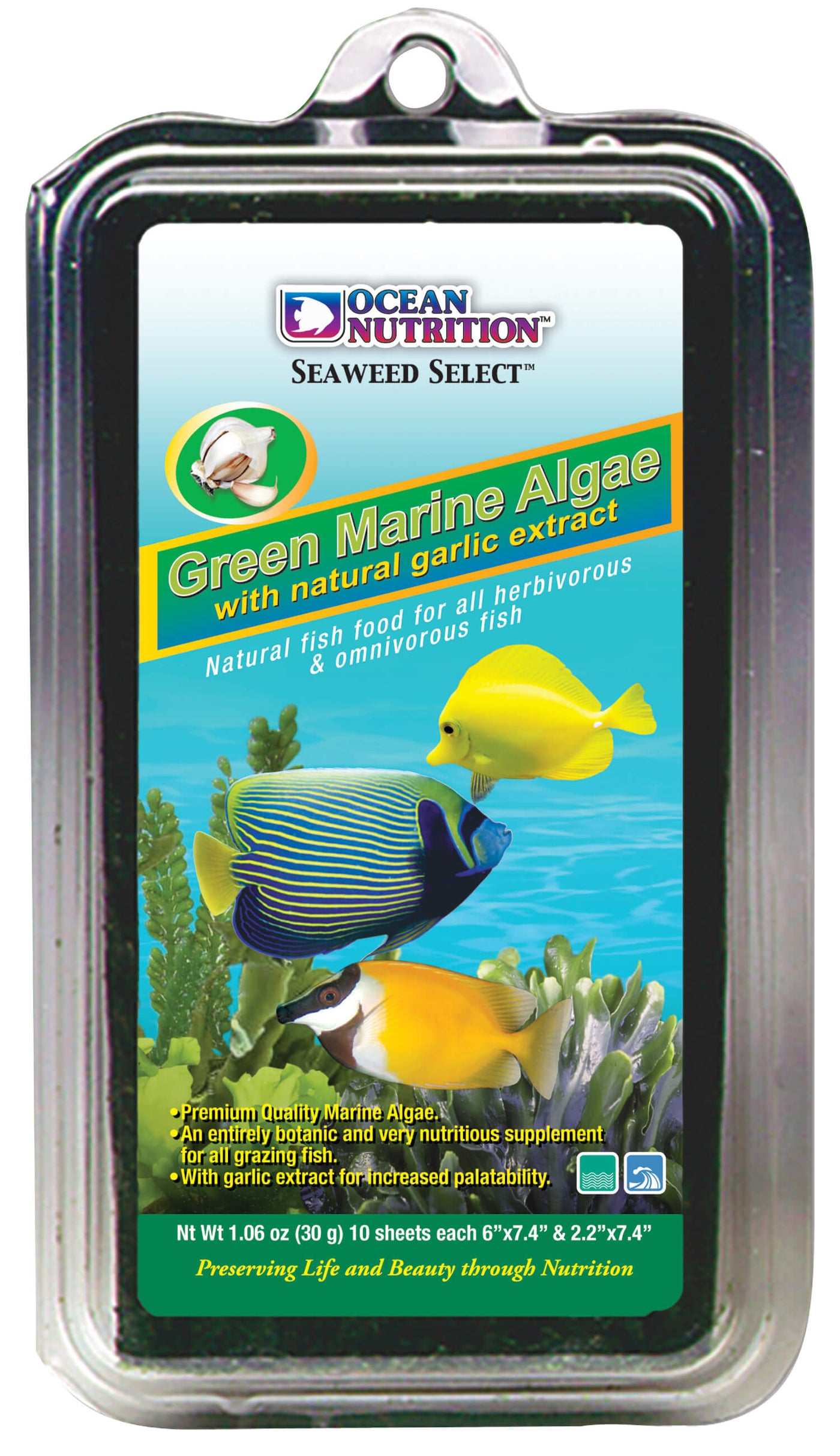 Ocean Nutrition Green Seaweed Algae - 10 Sheets